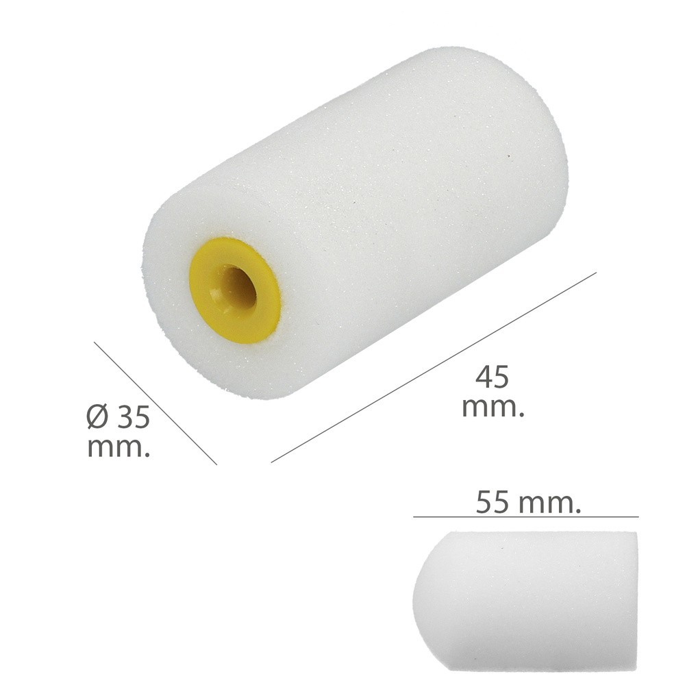 Rodillo Espuma Recambio Para Esmalte Acrilico 50 mm,  Set 10 Rodillos, Rodillo Espuma, Rodillo Pintura Acrilica al por Mayor | A