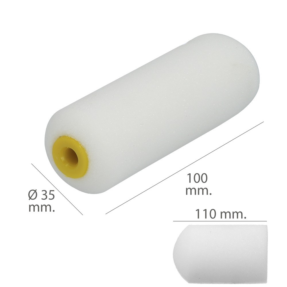 Rodillo Espuma Recambio Para Esmalte Acrilico 100 mm,  Set 10 Rodillos, Rodillo Espuma, Rodillo Pintura Acrilica al por Mayor | 