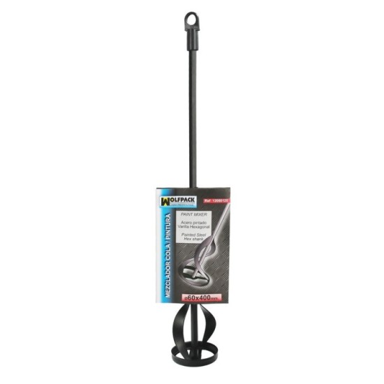 Mezclador Pinturas Para Taladro Ø 60 x 400 mm, Mezclador / Agitador Pinturas, Cemento, Yeso al por Mayor | Almacén de Ferretería