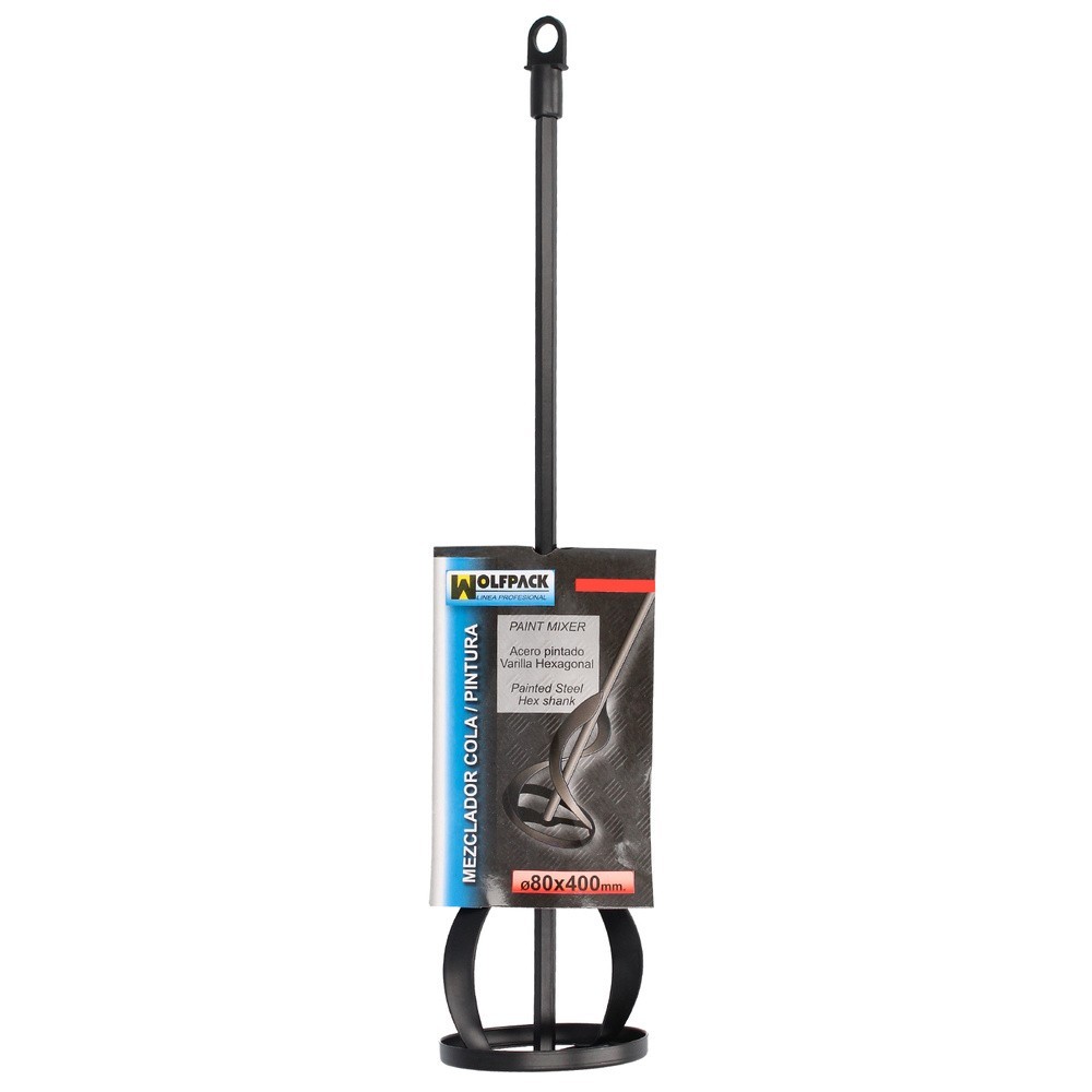 Mezclador Pinturas Para Taladro Ø 80 x 400 mm, Mezclador / Agitador Pinturas, Cemento, Yeso al por Mayor | Almacén de Ferretería