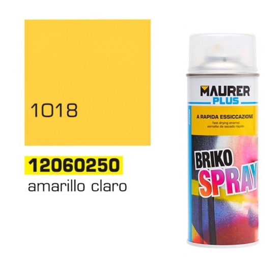 Spray Pintura Amarillo Claro Zinc 400 ml, al por Mayor | Almacén de Ferretería