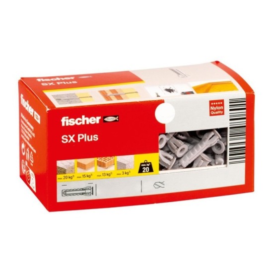 Taco Fischer SX Plus Ø 10 x 50 mm, (Caja de 50 piezas) al por Mayor | Almacén de Ferretería