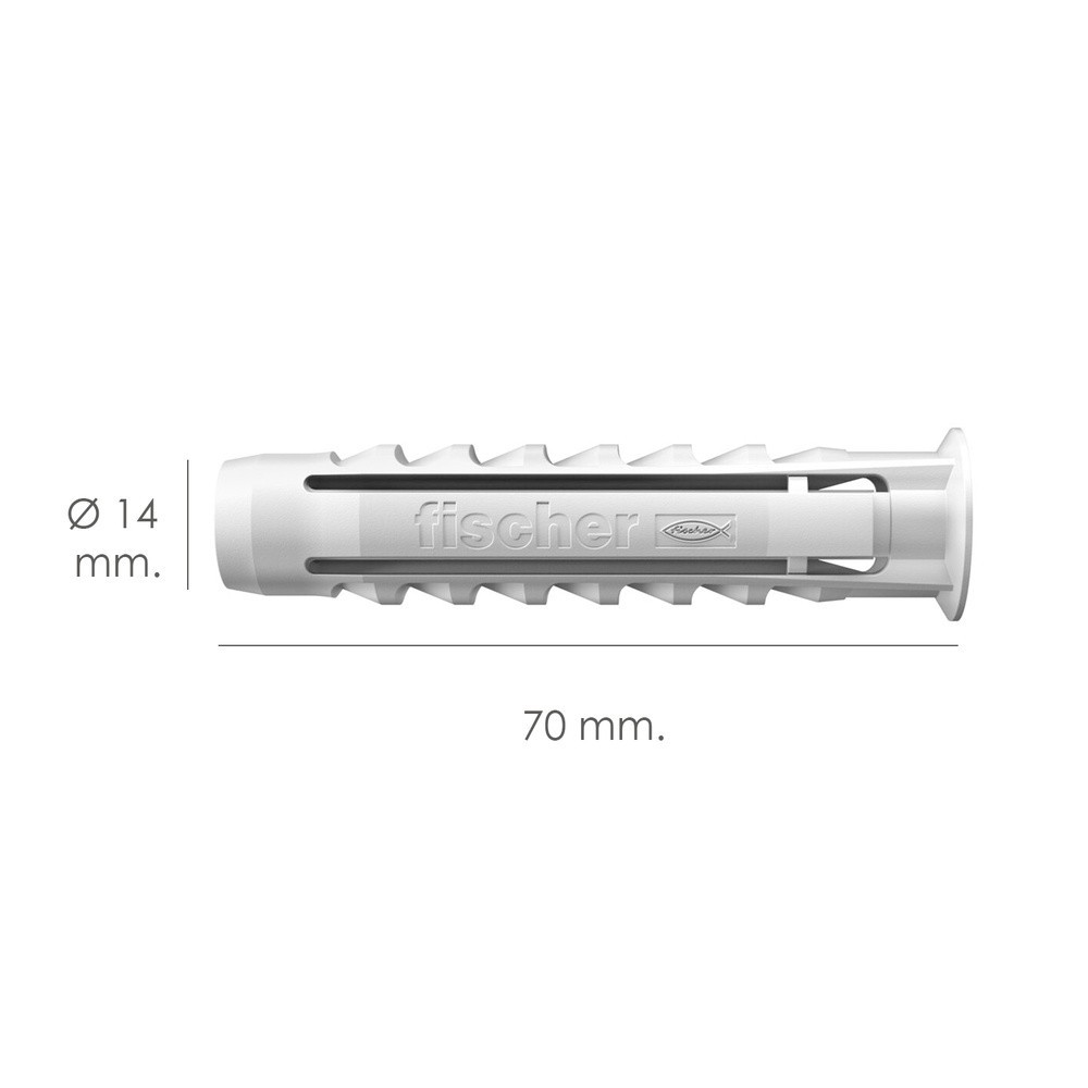 Taco Fischer Sx Plus Ø 14 x 70 mm, (Caja De 20 Piezas) al por Mayor | Almacén de Ferretería