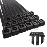 Brida Nylon 100%, Color Negro 4,5 x 360 mm, Bolsa 100 unidades, Abrazadera Plastico, Organizador Cables, Alta Resistencia al por