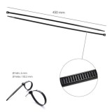 Brida Nylon 100%, Color Negro 7,5 x 450 mm, Bolsa 100 unidades, Abrazadera Plastico, Organizador Cables, Alta Resistencia al por