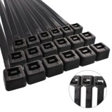Brida Nylon 100%, Color Negro 7,8 x 540 mm, Bolsa 100 unidades, Abrazadera Plastico, Organizador Cables, Alta Resistencia al por