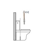 Kit Sanitario Fijación Wc  Horizontal 5x70 mm, (2 Piezas) al por Mayor | Almacén de Ferretería