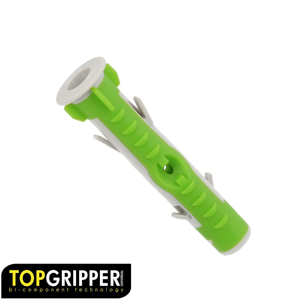 Taco Topgripper Bimaterial Ø 5 mm, (Caja 200 unidades) Taco Anclaje Universal, Taco Hormigon, Taco Pladur, Taco Ladrillo al por 