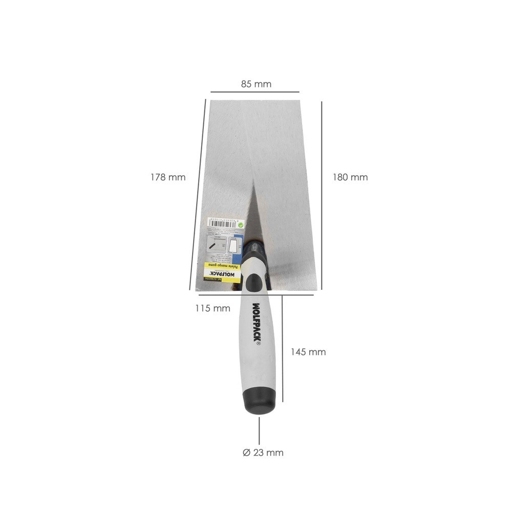 Paleta Wolfpack Plus Mango de Goma 341-a/ 180 mm, al por Mayor | Almacén de Ferretería