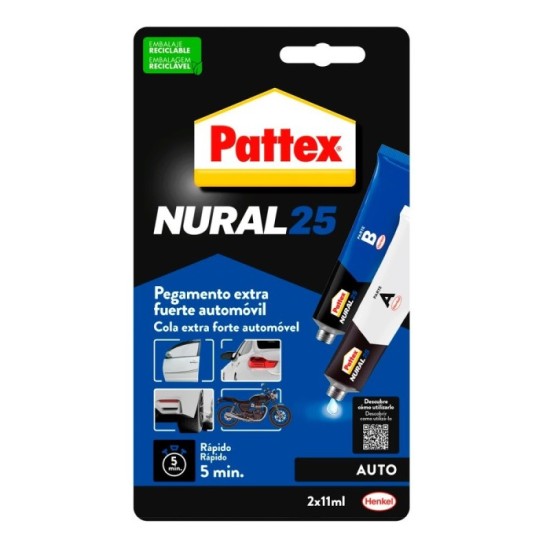 Nural 25 Transparente 22 ml (2 Tubos 11+11 ml) al por Mayor | Almacén de Ferretería