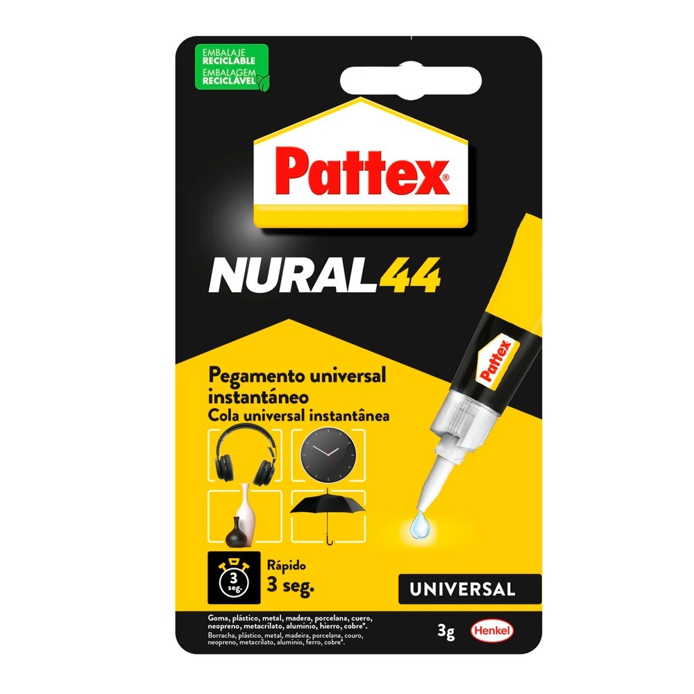 Nural 44 Cianocrilato (1 Tubo De 3 Gramos) al por Mayor | Almacén de Ferretería
