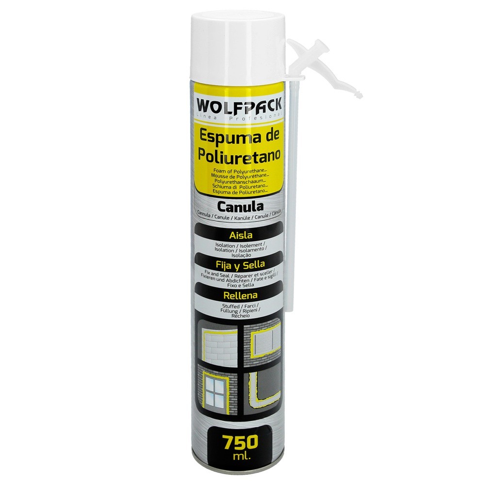 Espuma Poliuretano  750 ml, Con Canula al por Mayor | Almacén de Ferretería
