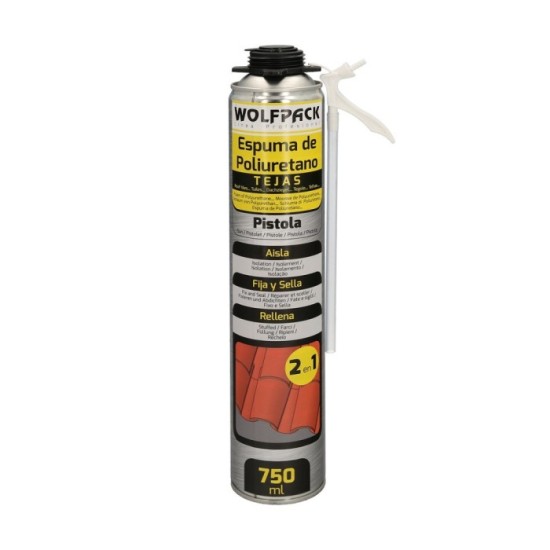 Espuma Poliuretano  750 ml, Tejas Para Pistola al por Mayor | Almacén de Ferretería
