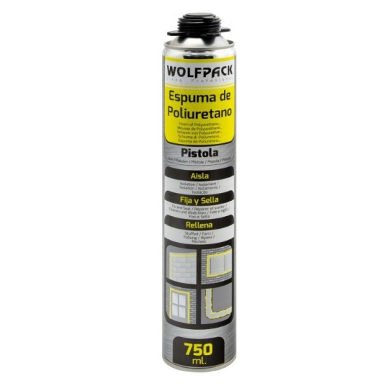 Espuma Poliuretano  750 ml, Para Pistola al por Mayor | Almacén de Ferretería