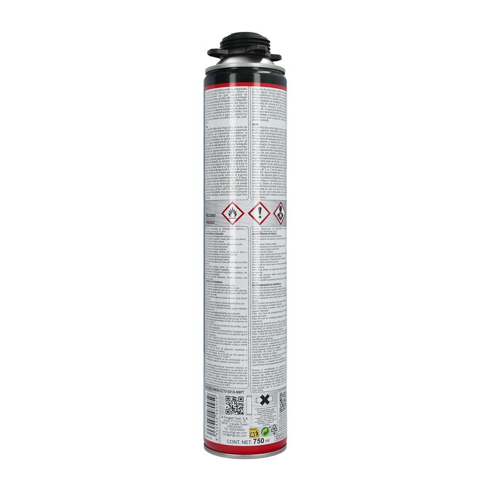 Espuma Poliuretano 750 Ml, Para Pistola Entry al por Mayor | Almacén de Ferretería