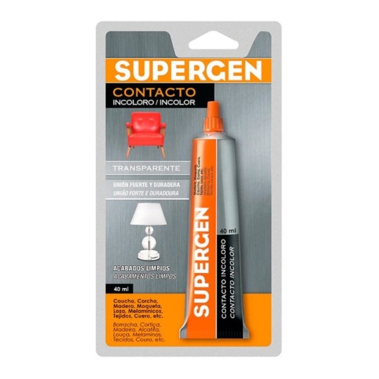 Pegamento Supergen Incoloro   40 ml, al por Mayor | Almacén de Ferretería