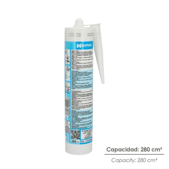 Silicona Acida Blanca 280 cm³ al por Mayor | Almacén de Ferretería