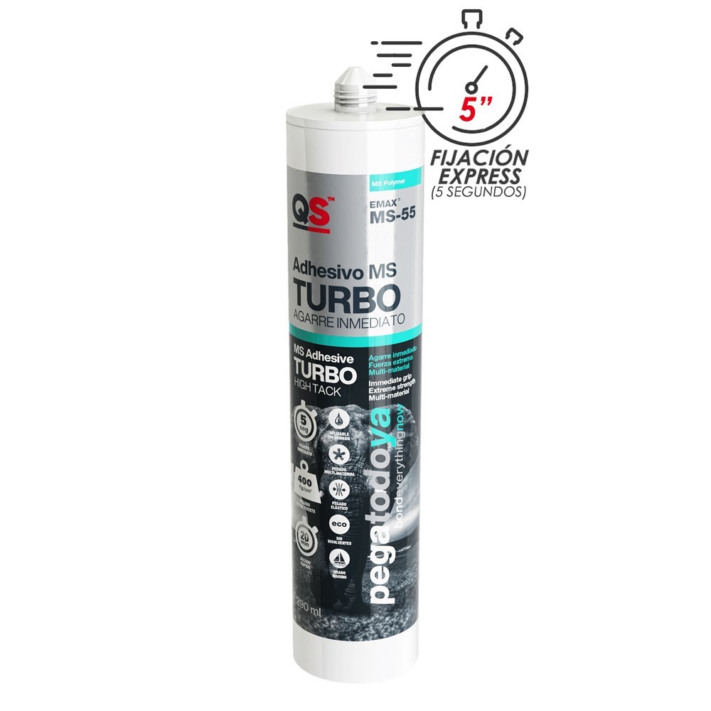 Adhesivo Emax Ms-55 Agarre Instantáneo Turbo Blanco 290 ml, al por Mayor | Almacén de Ferretería