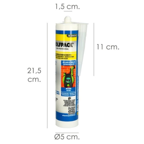 Masilla Montaje Fix Adhesiva 310 ml, al por Mayor | Almacén de Ferretería