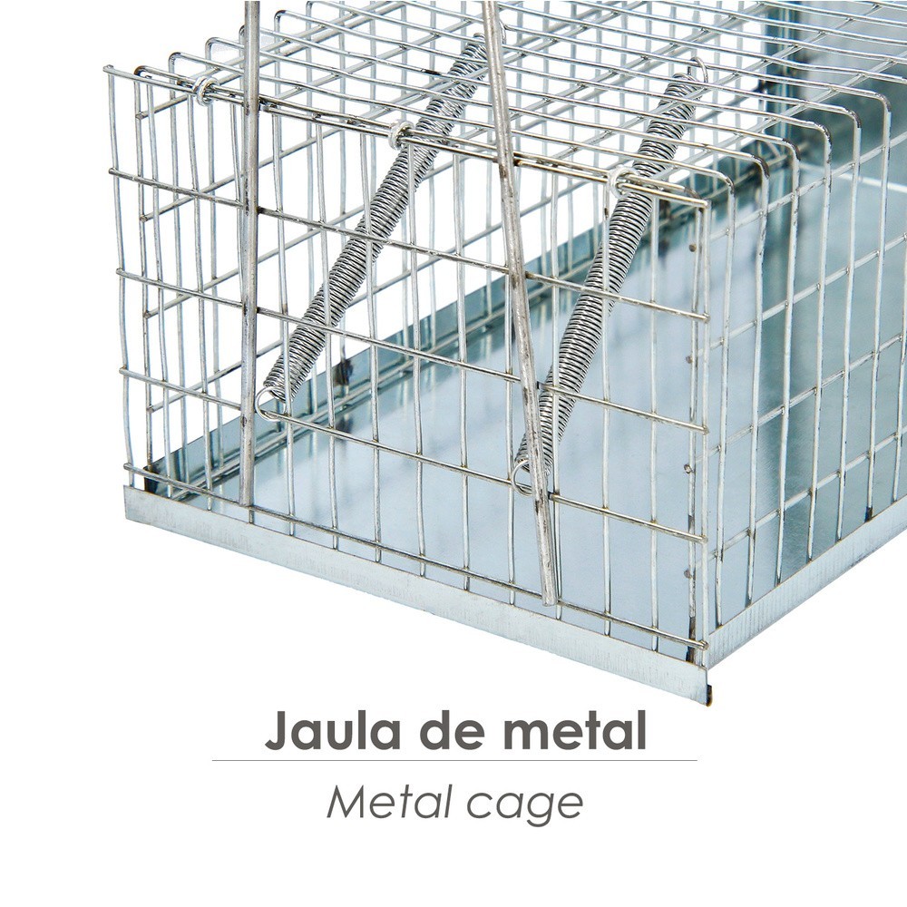 Trampa Ratas Jaula Metal Completa 30 x 17 x 11 cm, al por Mayor | Almacén de Ferretería