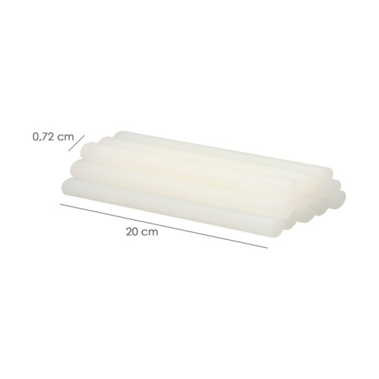 Barras De Pegamento Caliente Ø 7,2 mm, bolsa De 500 Gramos, Barras Silicona, Pegamento Pistola Termofusible, Silicona Pistola al