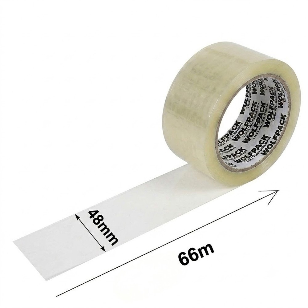 Cinta Embalar Silenciosa Transparente 48 mm, x 66 m, al por Mayor | Almacén de Ferretería