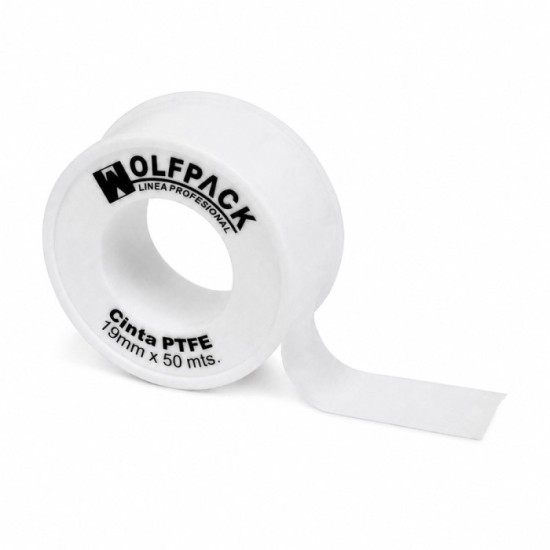 Cinta PTFE Wolfpack 19 mm, x 50 m, Grueso, (Paquete de 5 Rollos) al por Mayor | Almacén de Ferretería