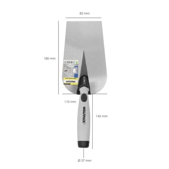 Paleta Wolfpack Plus Mango de Goma 349  180mm, al por Mayor | Almacén de Ferretería