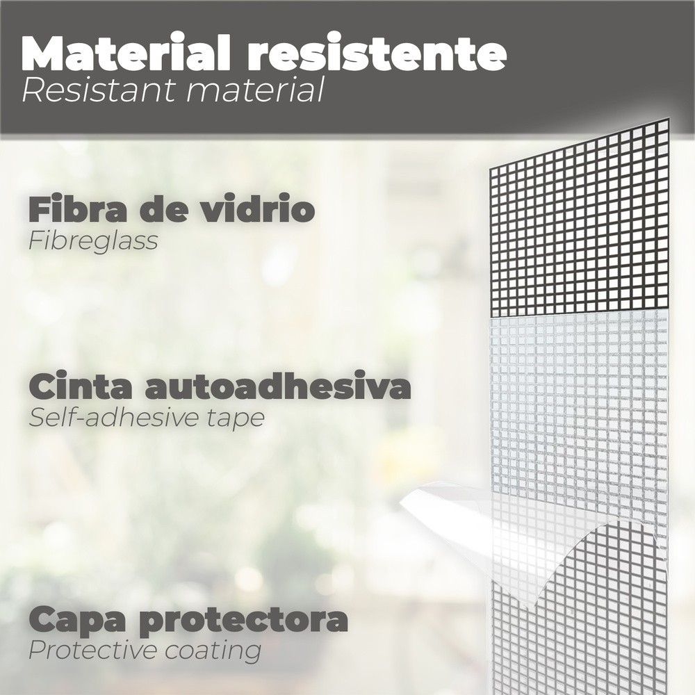 Cinta Reparadora Tela Mosquitera 5 Cm x 200 Cm al por Mayor | Almacén de Ferretería