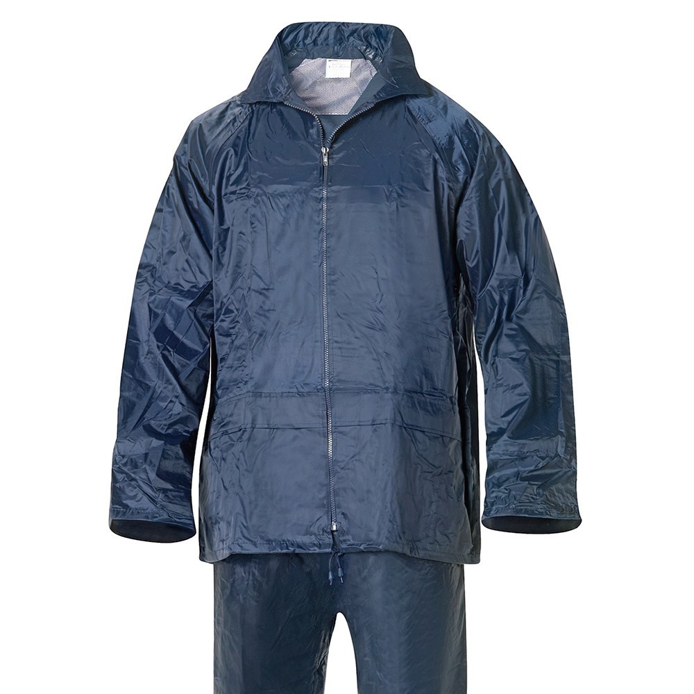 Traje de Agua Impermeable Azul Nylon        Talla 7-L al por Mayor | Almacén de Ferretería