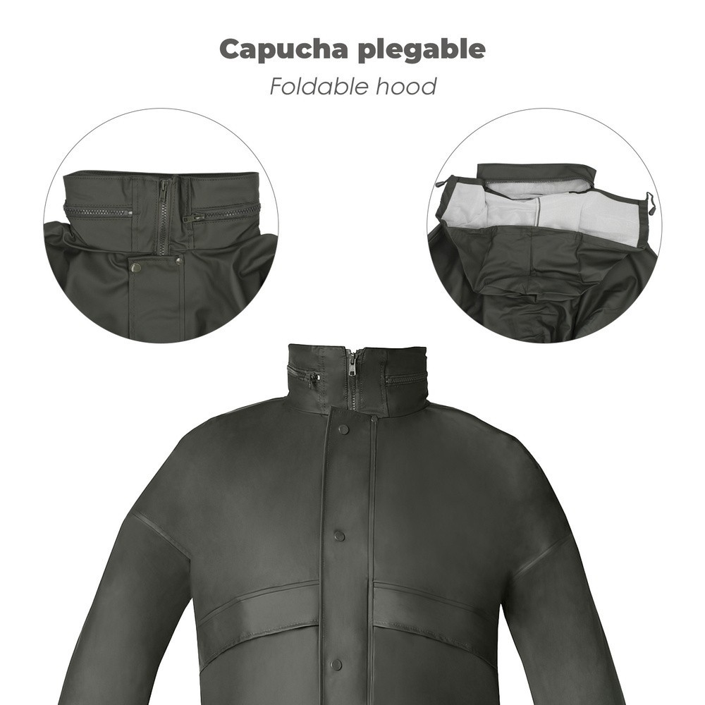 Traje de Agua Impermeable Verde Poliuretano Talla 9-XXL al por Mayor | Almacén de Ferretería