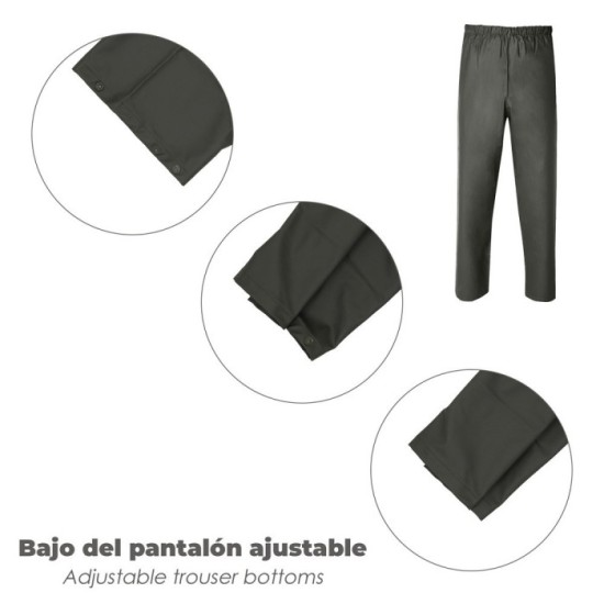 Traje de Agua Impermeable Verde Poliuretano Talla 9-XXL al por Mayor | Almacén de Ferretería