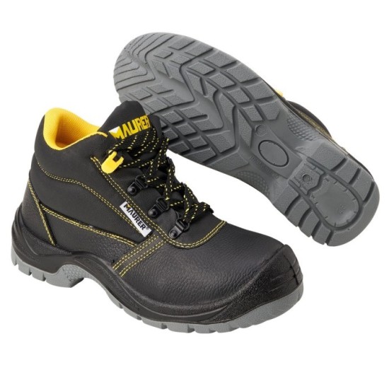 Botas Seguridad Maurer S3 Modelo Capua Antideslizante Con Suela y Puntera Antiperforación y Resistencia A Hidrocarburos Nº 37, (