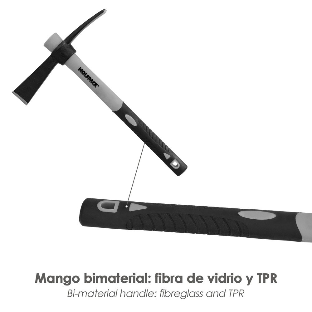 Alcotana 814 / 500 Gramos Mango Fibra Vidrio al por Mayor | Almacén de Ferretería