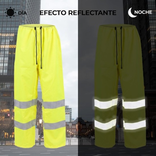 Pantalon Alta Visibilidad Lluvia Talla XXL, 100% Impermeable, Pantalon Impermeable Trabajo al por Mayor | Almacén de Ferretería