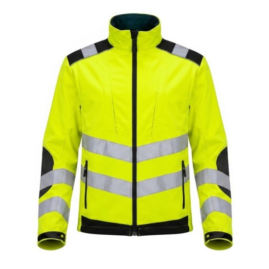 Chaqueta Alta Visibilidad Softshell Talla M, Chaqueta Trabajo Alta Visibilidad Con Banda Reflectora al por Mayor | Almacén de Fe