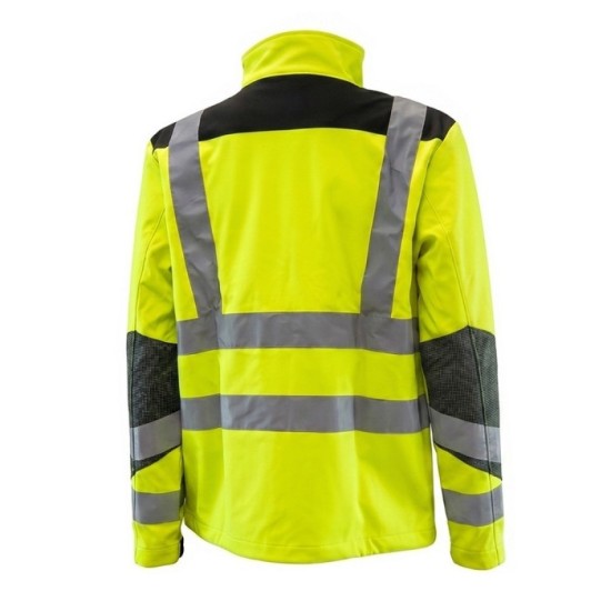Chaqueta Alta Visibilidad Softshell Talla XL, Chaqueta Trabajo Alta Visibilidad Con Banda Reflectora al por Mayor | Almacén de F