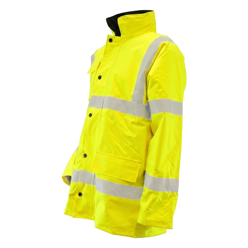 Parka Alta Visibilidad Lluvia Talla XL, 100% Impermeable, Parka Impermeable Trabajo al por Mayor | Almacén de Ferretería