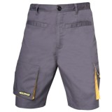 Pantalones Cortos DeTrabajo, Multibolsillos, Resistentes, Gris/Amarillo Talla 50/52 XL al por Mayor | Almacén de Ferretería