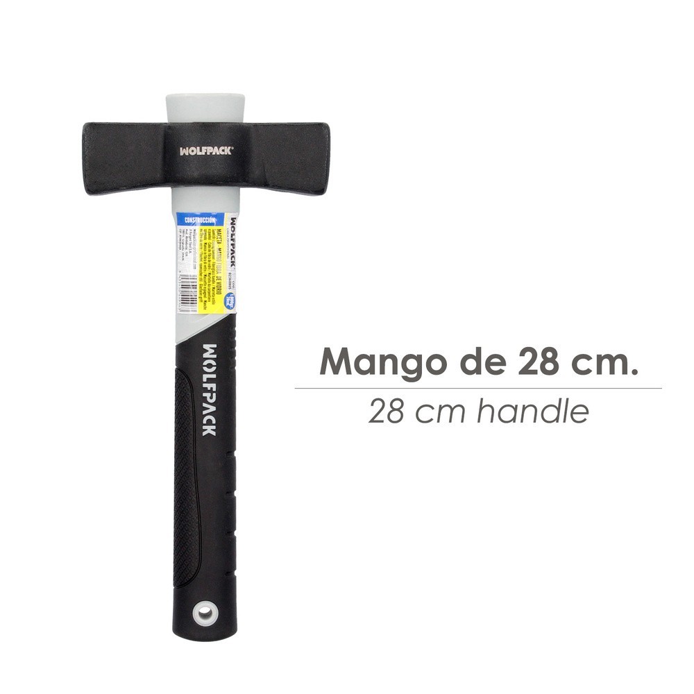 Maceta Mango Fibra Vidrio Mango Fibra Vidrio Con Empuñadura Antideslizante, 1000 Gramos 28 cm, al por Mayor | Almacén de Ferrete