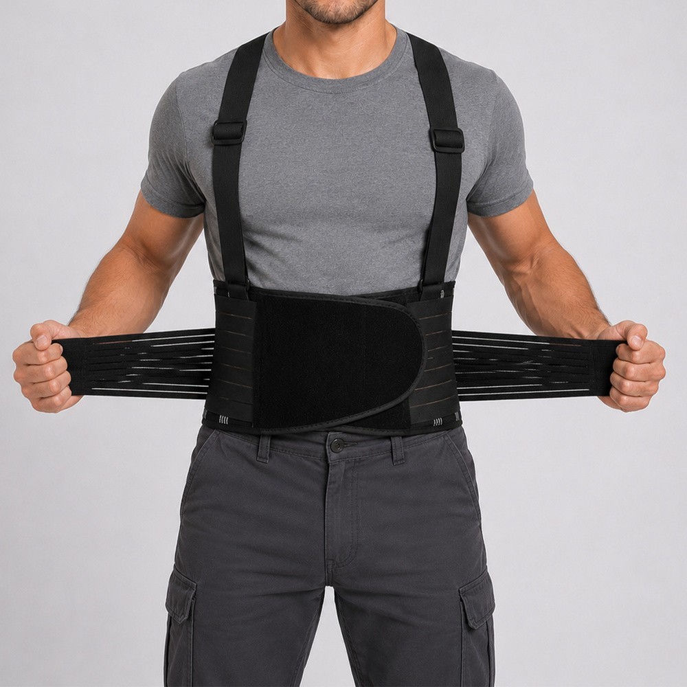 Faja Lumbar Con Tirantes      Talla S/M al por Mayor | Almacén de Ferretería