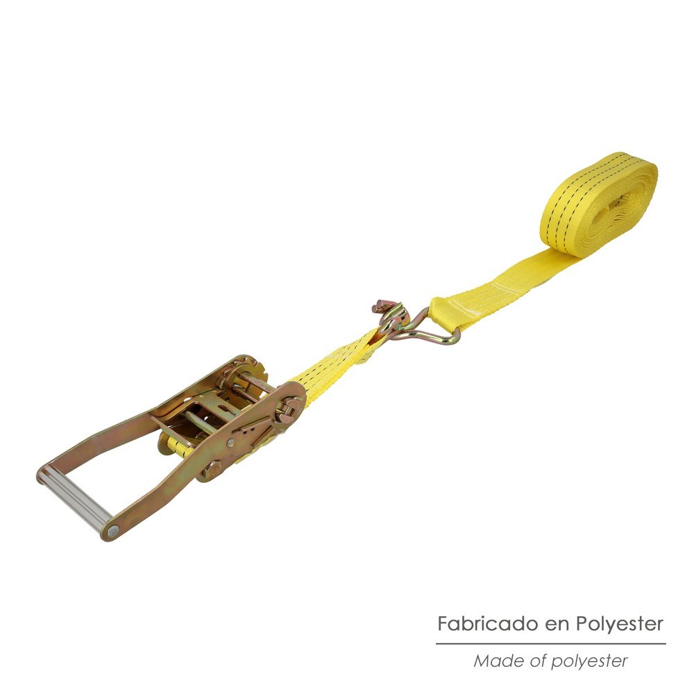 Cinta De Amarre Con Ratchet 9 metros x 50 mm, Trinquete Metalico Automatico, Cincha, Eslinga Mercancia, Correa Sujeción al por M
