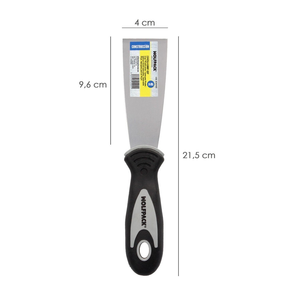 Espatula Mango Gummy Grip Hoja 40 mm, Aplicar Yeso, Pintora, Masillas, Pladur, etc, al por Mayor | Almacén de Ferretería