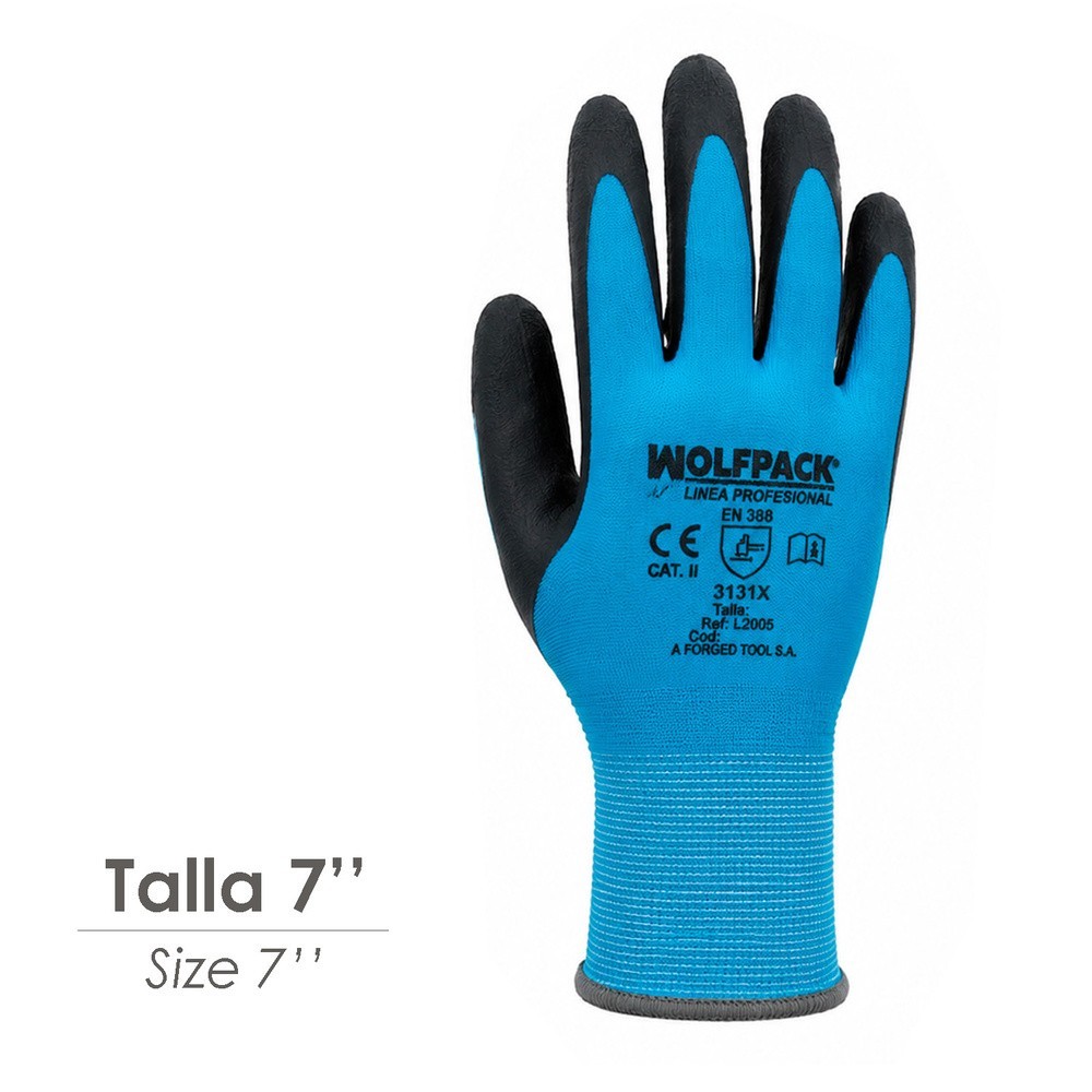 Guantes Latex Foam Impermeable 7" (Par) al por Mayor | Almacén de Ferretería