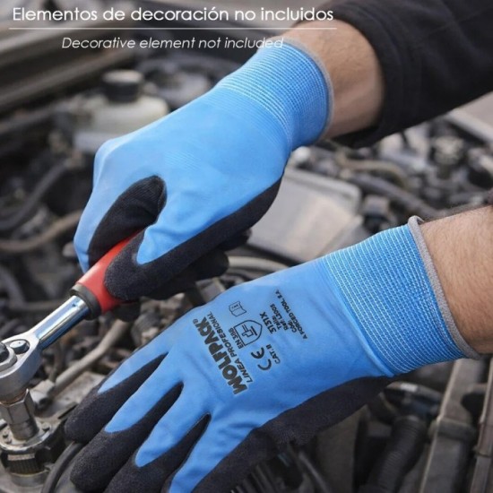 Guantes Latex Foam Impermeable 9" (Par) al por Mayor | Almacén de Ferretería