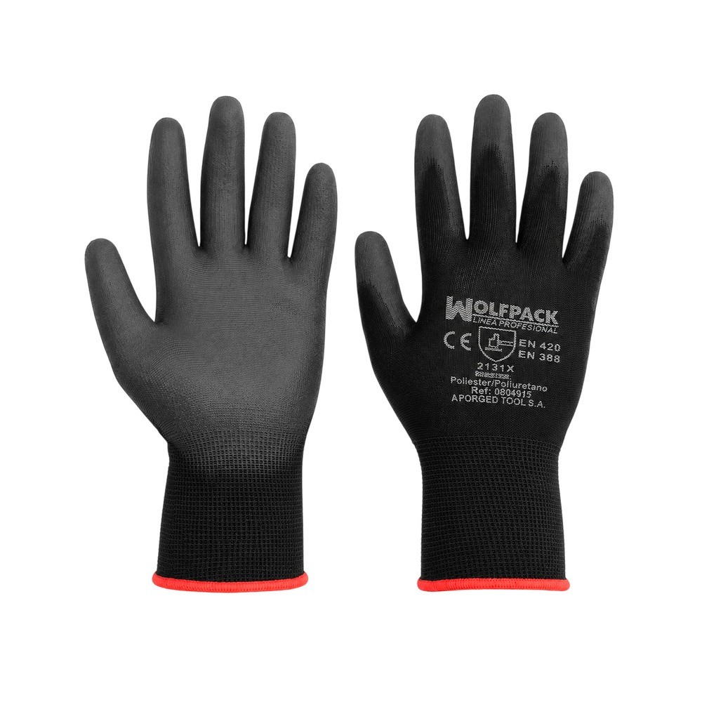 Guantes Poliuretano / Poliester Impregnado  11" (Par) al por Mayor | Almacén de Ferretería