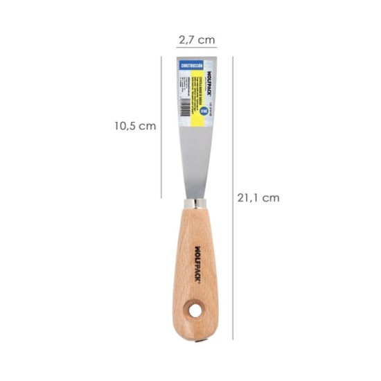 Espatula Mango Madera Hoja Acero 30 mm, Aplicar Yeso, Pintora, Masillas, Pladur, etc, al por Mayor | Almacén de Ferretería