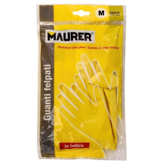 Guantes Latex 100% Basic Domesticos  M (Par) al por Mayor | Almacén de Ferretería
