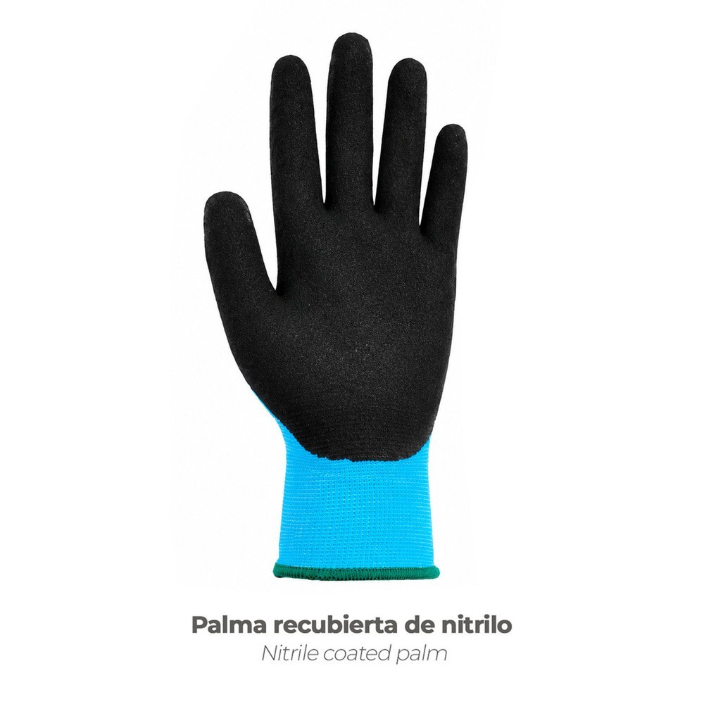 Guantes Nitrilo Reforzado Impregnado Talla 11" (Par) al por Mayor | Almacén de Ferretería