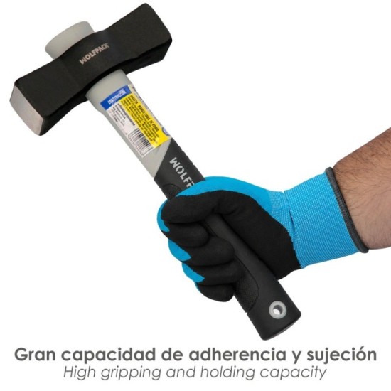 Guantes Nitrilo Reforzado Impregnado Talla 11" (Par) al por Mayor | Almacén de Ferretería